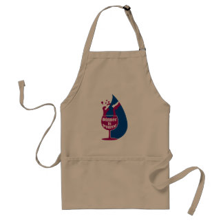 "Dinner is Poured" Apron for Wine Lovers