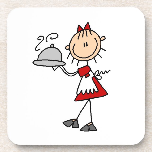 Dinner is Served Beverage Coaster (Front)