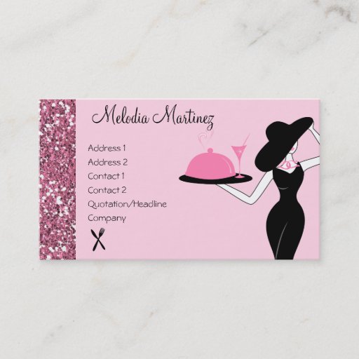 Customizable Dinner is Served Business Card
