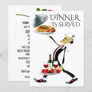 DINNER is SERVED Invitation