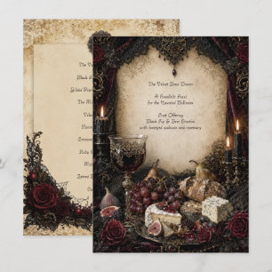 Dinner Menu Gothic Card