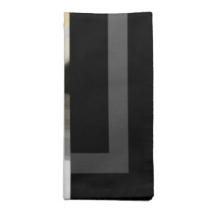 Dinner Napkin Abstract Trend Interior Decor Black 
