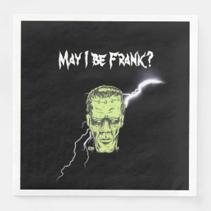 Dinner Napkins, May I Be Frank, Frankenstein Paper Dinner Napkins