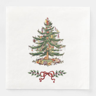 Dinner napkins with Christmas decorations