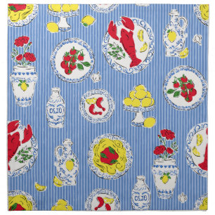 Dinner on the Amalfi Coast Cloth Napkin