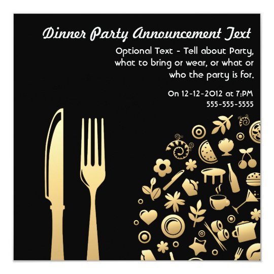 Dinner Party Announcement - 1
