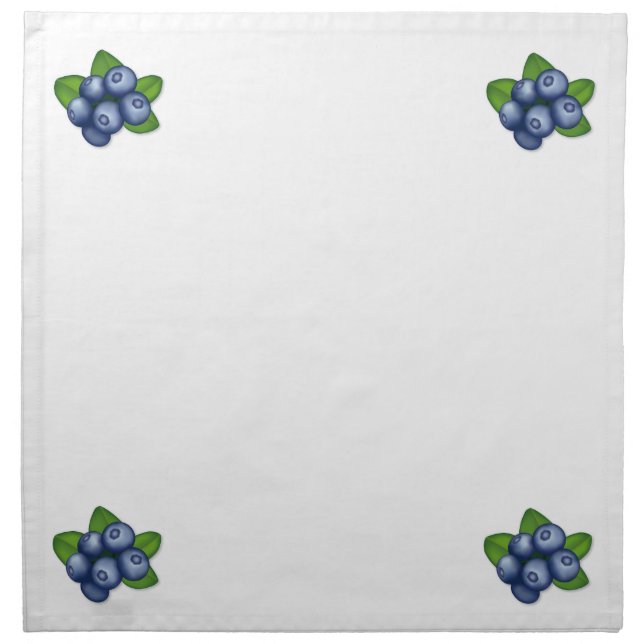 Dinner Party Blueberry Napkin (Front)