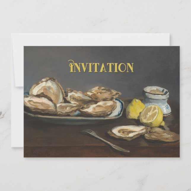 Dinner Party Casual Invitation Card (Front)