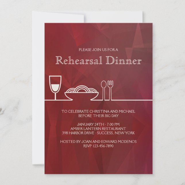 Dinner Party Invitation (Front)