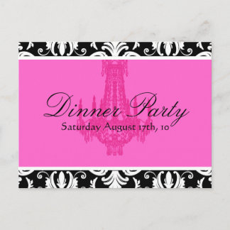 Dinner Party Invitation Postcard