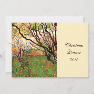 Dinner party, Orchard in Blossom Vincent van Gogh Invitation
