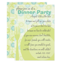 Dinner Party Pattern Invitation