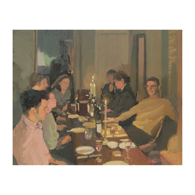 Dinner Party Wood Wall Decor (Front)