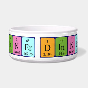 Dinner periodic table name pet bowl 2
