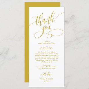 Dinner Place Setting Thank You, Calligraphy Cards 
