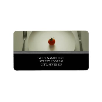 Dinner Plate Address Labels by lifethroughalens at Zazzle