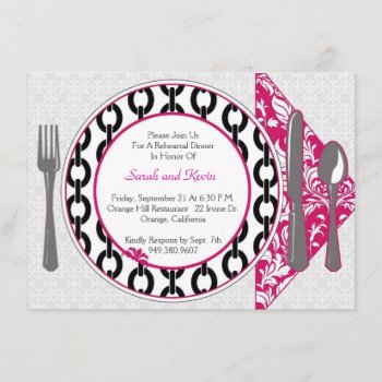 Dinner Plate Invite by SERENITYnFAITH at Zazzle