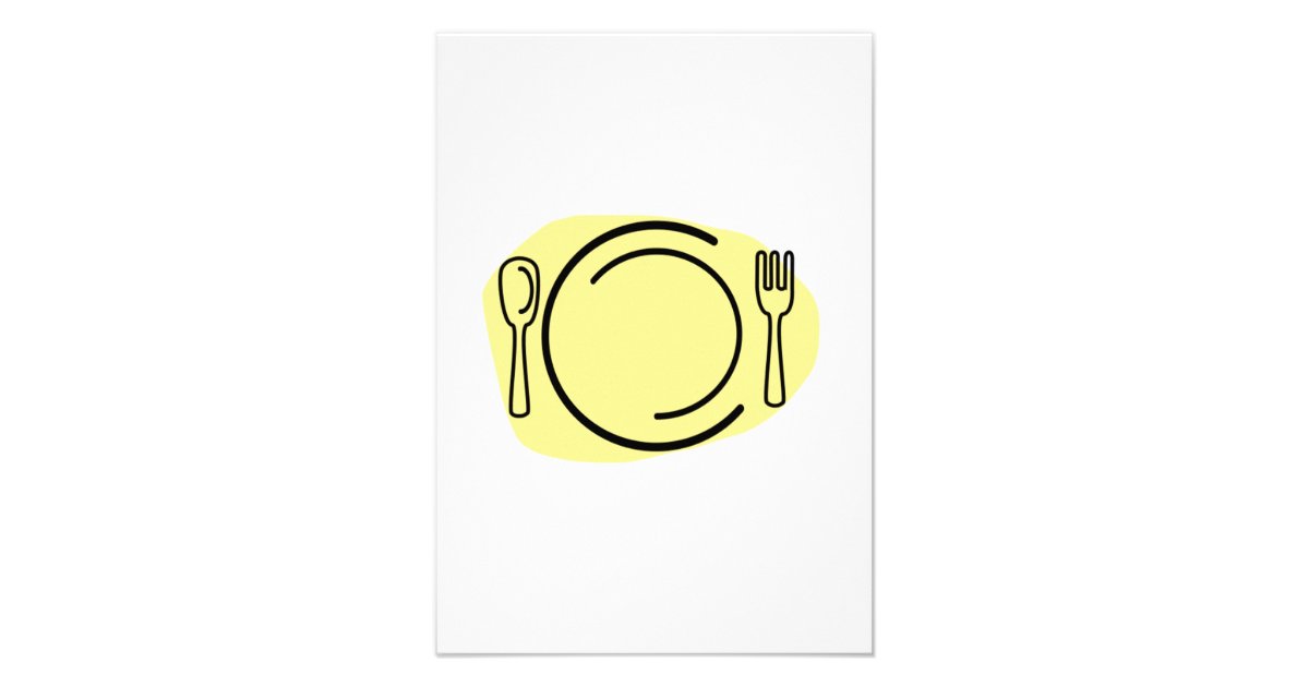 Dinner Plate Personalized Invite