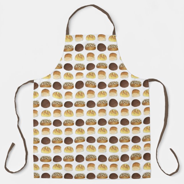 Dinner Rolls Bread Bakery Boulangerie Pumpernickel Apron (Front)