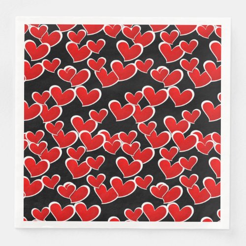 Dinner Size Paper Napkins_Valentine Hearts Paper Dinner Napkins