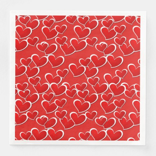 Dinner Size Paper Napkins_Valentine Hearts Paper Dinner Napkins