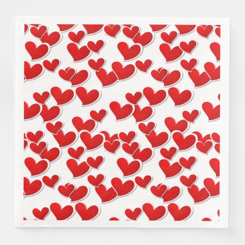 Dinner Size Paper Napkins_Valentine Hearts Paper Dinner Napkins