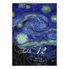 Dinner table card. Vincent van Gogh, Starry Night
