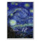 Dinner table card. Vincent van Gogh, Starry Night