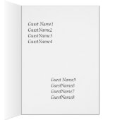 Dinner table card. Vincent van Gogh, Starry Night (Inside (Right))