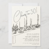 Fun Leopard Birthday Queen Thirty Birthday Invitation