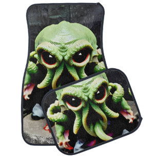 Dinner with Cthulhu Car Floor Mat