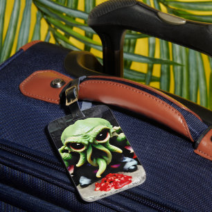Dinner with Cthulhu Luggage Tag