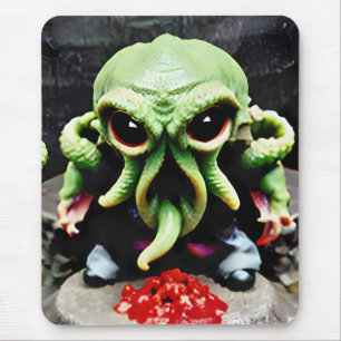 Dinner with Cthulhu Mouse Pad
