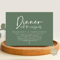 Dinner with the Newlyweds, Wedding Elopement Party