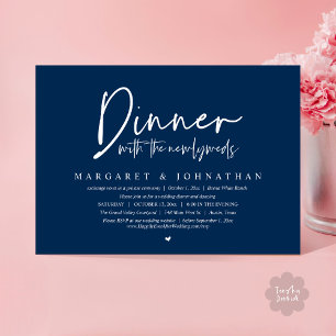 Dinner with the Newlyweds, Wedding Elopement Party Invitation