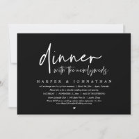 Dinner with the Newlyweds, Wedding Elopement Party