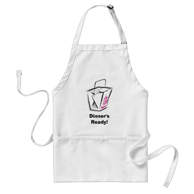 Dinner's Ready! Adult Apron (Front)