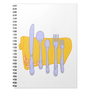 Dinnerware Cooking Design Template Notebook