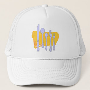 Dinnerware Cooking Design Template Trucker Hat