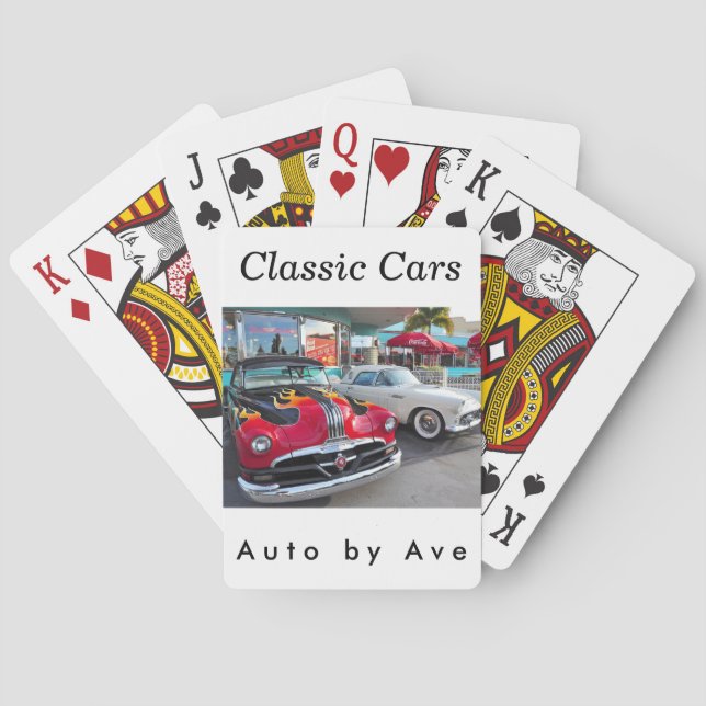 Dinning in the 50's at Mel's Diner Poker Cards (Back)