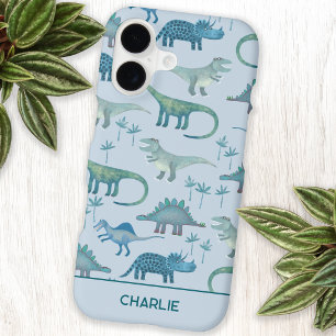 Dinnosaurs Personalized Name iPhone 17 Case