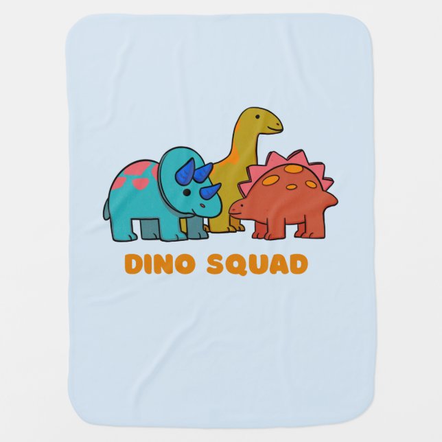 Dino Baby Blanket  (Front)