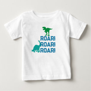 Dino Baby Shirt - Custom Name & Age Tee
