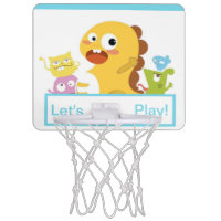Dino Ball! Let's Play! Mini Basketball Hoop