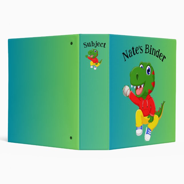 Dino Baseball Custom Binder (Background)