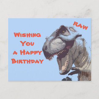 Dino birth day postcard