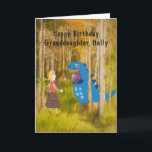 Dino Birthday for Granddaughter Special Request Card<br><div class="desc">Dinosaur Birthday Card for Granddaughter,  Holly.  Special Request
Product ID  ID: 256547493314432735</div>