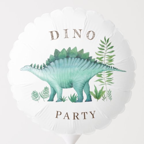 Dino Birthday Party Balloon