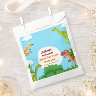 Dino Birthday Party Favor Bags