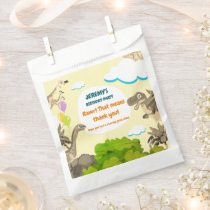 Dino Birthday Party Favor Bags